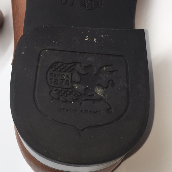 Stacy Adams Danton Men's Slip On Cognac Brown Bike Toe Dress Loafers Siz… - Picture 8 of 14